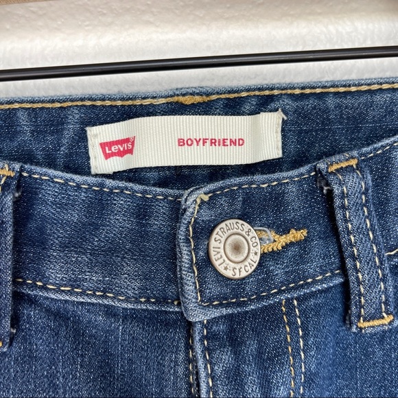 Levi’s Girls Jeans Boyfriend 8 Regular Distressed - Picture 6 of 8